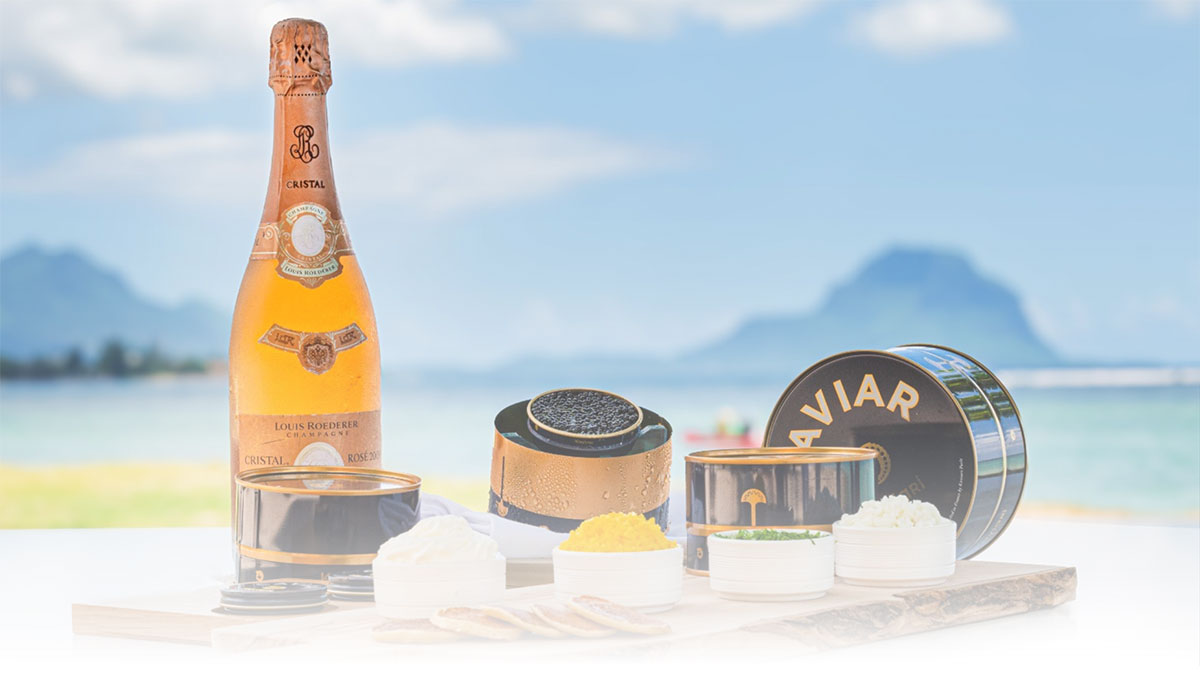 Décadence festive : Une célébration gourmande avec du caviar, des huîtres et des délices au champagne à Maradiva !